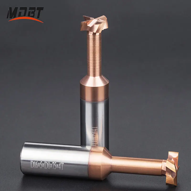 Cacbua T Khe Cắm Dao Phay Chắc Chắn Carbide Cấp Cối Xay 4Mm 6Mm 8Mm 10Mm T 12Mm loại Grooving Cấp Cối Xay CNC Công Cụ