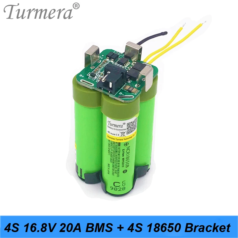 Turmera 4S 14.4V 16.8V śrubokręt bateria 4S1P 2S2P uchwyt wspornika i 4S 20A BMS zastosuj do Shrika Shura i RC samolot Drone A