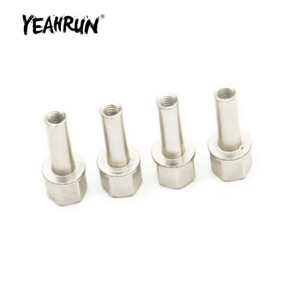 YEAHRUN 4 pcs/set Metal Nuts for 1/10 RC Car 12mm Wheel Hub Hex Drive Adapter Extension 15mm/20mm/25mm