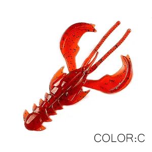 Crazy-supercontinent, soft plastic bait, shrimp, lobster, 65mm/10pcs/40mm/20pcs 8 Main Sales Artificial Bait Shrimp - №1