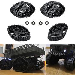 4PCS WPL Naughty Dragon 4WD Replacement Caterpillar Band Track RC Caterpillar Band Snow Ground Tires Caterpillar Bands