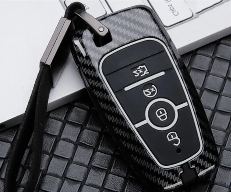 Alloy Car Key Case Cover For Ford Fiesta Focus 23 MK2 MK3 Mondeo MK4 Ecosport Kuga Escape Explorer Ranger Ring