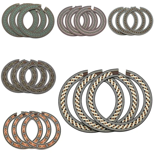 1 Uds. Patrón de flores Original círculo de guitarra de madera maciza agujero de sonido para accesorios de calcomanía de guitarra clásica