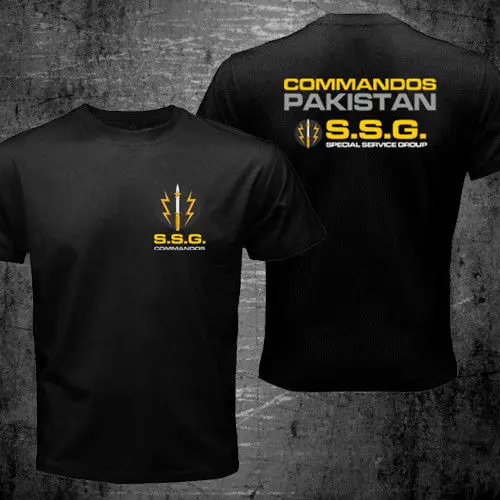 Summer Style New Ssg Commandos Pakistan Special Forces Service Group Army Military Creative Novelty Double-side Cotton Shirts