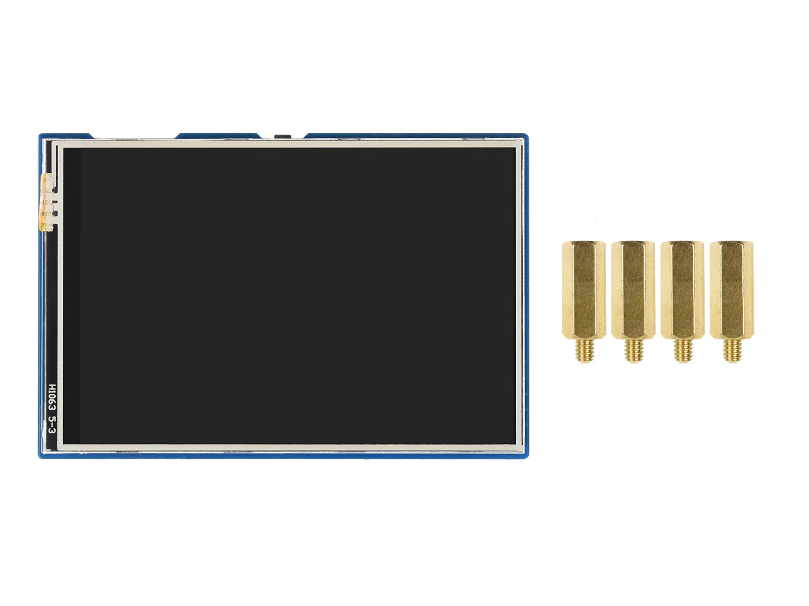 3.5Inch Resistive Touch Screen, Pico Uitbreidingskaart, 65K Kleuren, 480 × 320 Pixels, ILI9488 Driver, Gebruik Spi Bus