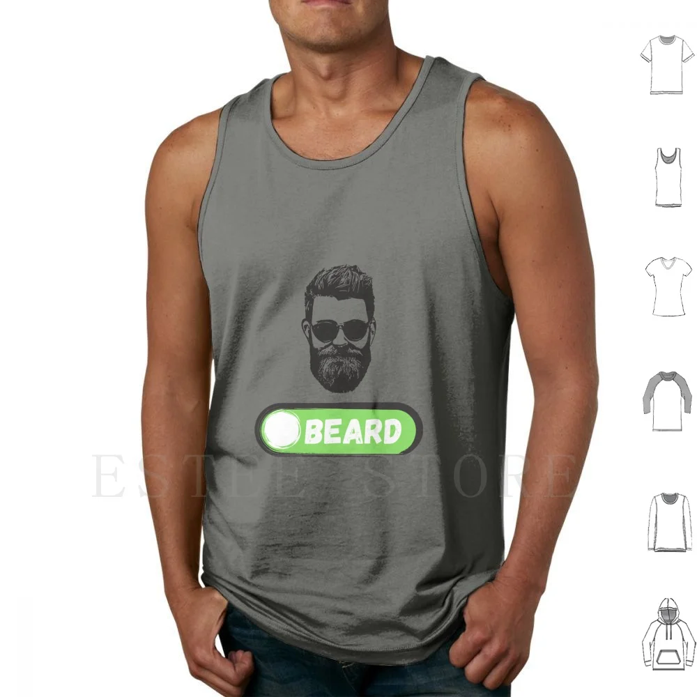 Funny Beard On Tank Tops Vest Sleeveless Fun Beard Dad Jokes Beard Beard Beard Lover Hipster Beard Dad Beard Man Full Beard