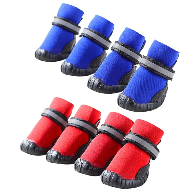 Shoes For Dogs Winter Pet Dog Shoes For Small Dogs Warm Snow Boots Waterproof Fur Non Slip Chihuahua Shoes Reflective Dog Boots