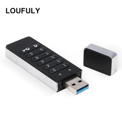 Encrypted Flash Drive 64GB 32GB 16GB 128GB U Disk Portable Password Key Secure USB Stick 2.0 Hardware for Business Private