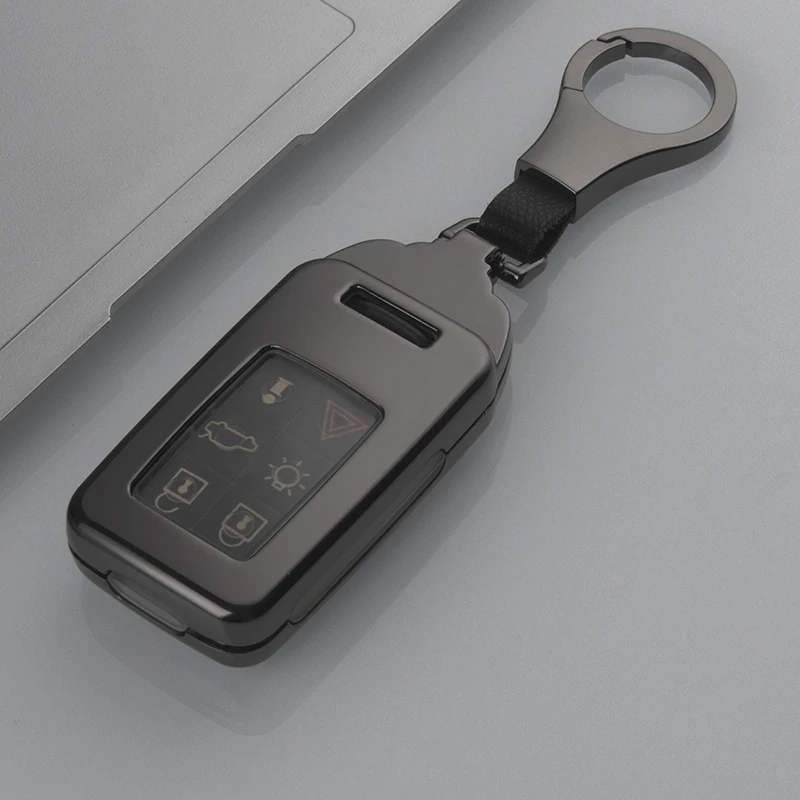 Zinc Alloy Car Remote Key Shell Case Cover for Volvo XC60 V60 S60 XC70 V40 Auto Accessories Key Holder with Keychain