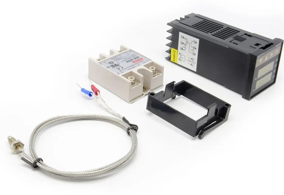 Full Set REX-C100 Temperature Controller With Thermocouple Digital PID Temperature Controller