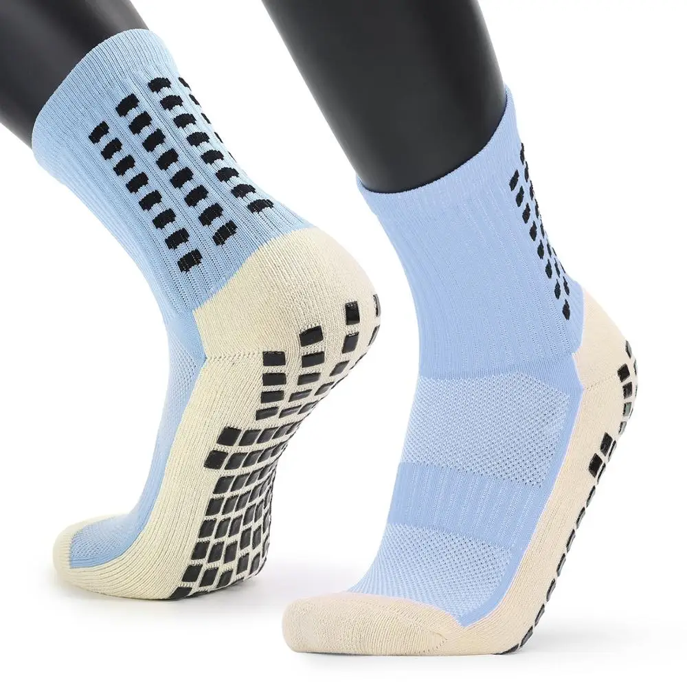 Chaussettes de sport antidérapantes pour hommes, chaussettes de Football, de basket-ball, avec fond en serviette épaisse