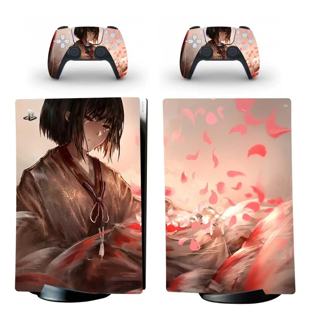 سيكيرو PS5 الطبعة الرقمية الجلد ملصق غطاء لاصق لامع ل بلاي ستيشن 5 وحدة التحكم و 2 تحكم PS5 الجلد ملصق الفينيل