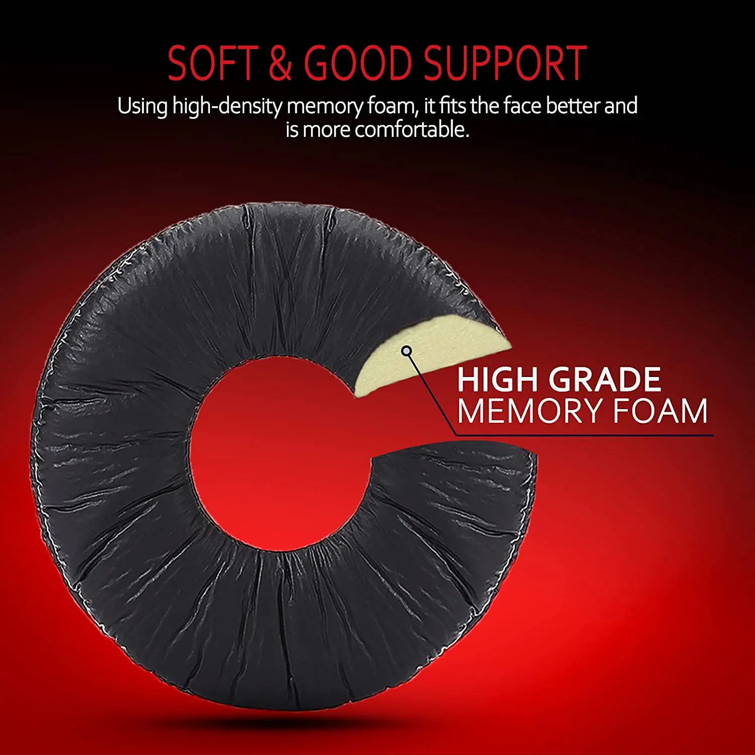 Replacement Ear Pads for Sony MDR-ZX110/MDR-ZX330BT/V150/WH-CH500; JBL Tune 600bt/T500BT/T450BT &Many Other 70MM Round Headphone