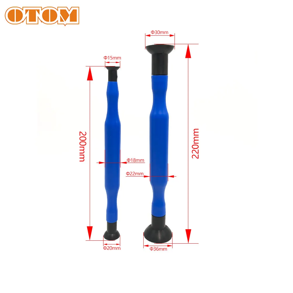 OTOM 2 Pcs Valve Lapping Sticks Plastic Grip With Suction Cup For Auto Motorcycle ATV Cylinder Engine Valves Dust Grinding Tool