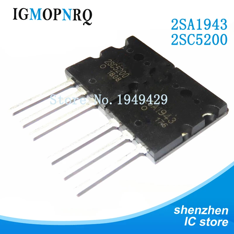 20pcs/lot 10pcs A1943+10pcs C5200 2SA1943 2SC5200 TO-3P pair tube  amplifier new