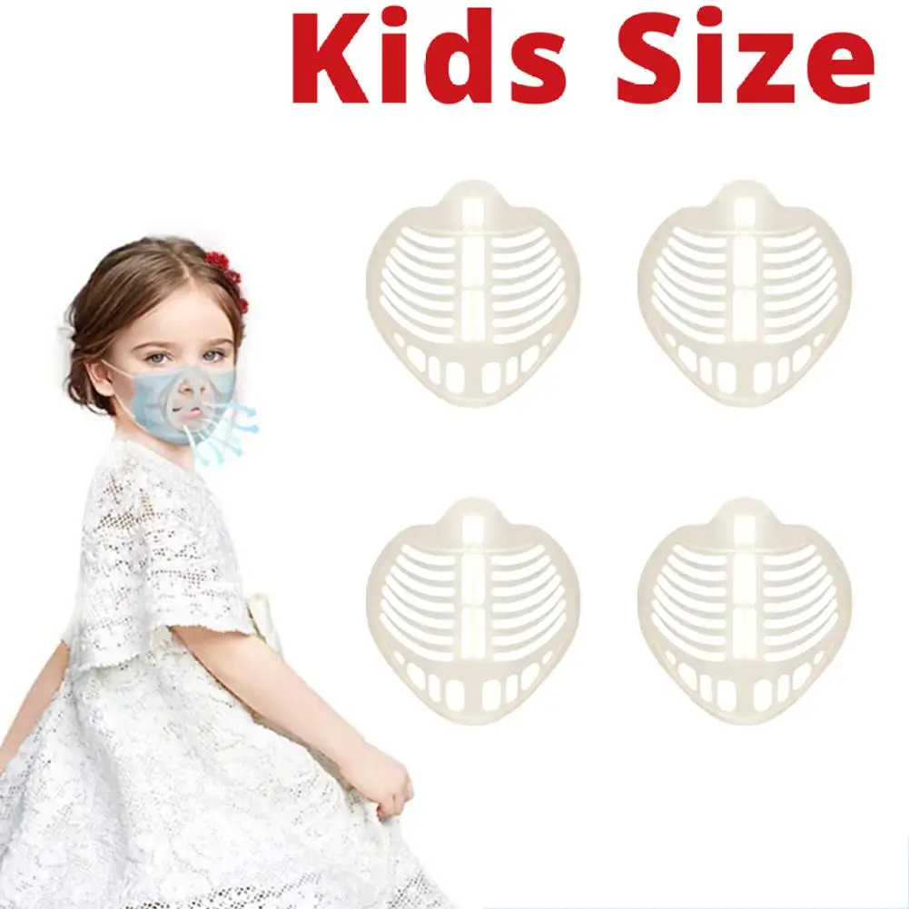 10pcs Kide Size 3D Mouth Mask Support Reusable Mask Bracket Food Grade Silicone Mask Holder BreathableMask Holder