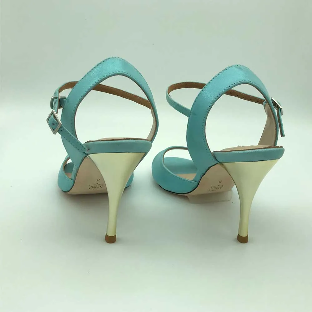 Argentina Tango Dance Shoes Party Shoes Wedding Shoes leather outsole T6290BLL 9cm heel 7.5cm available shipping free