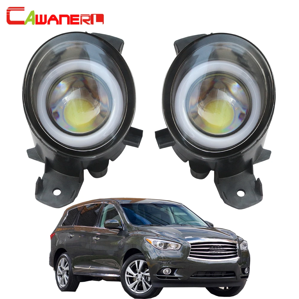 

Cawanerl For Infiniti JX35 2013 Car LED Fog Light Angel Eye Daytime Running Lamp DRL 3000LM 12V High Bright 2 Pieces