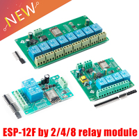 ESP8266 Wireless WIFI Relay Module 2/4/8 Channel ESP-12F Wifi Development Board AC/DC 5V/7-28V/5-80V Power Supply for Arduino