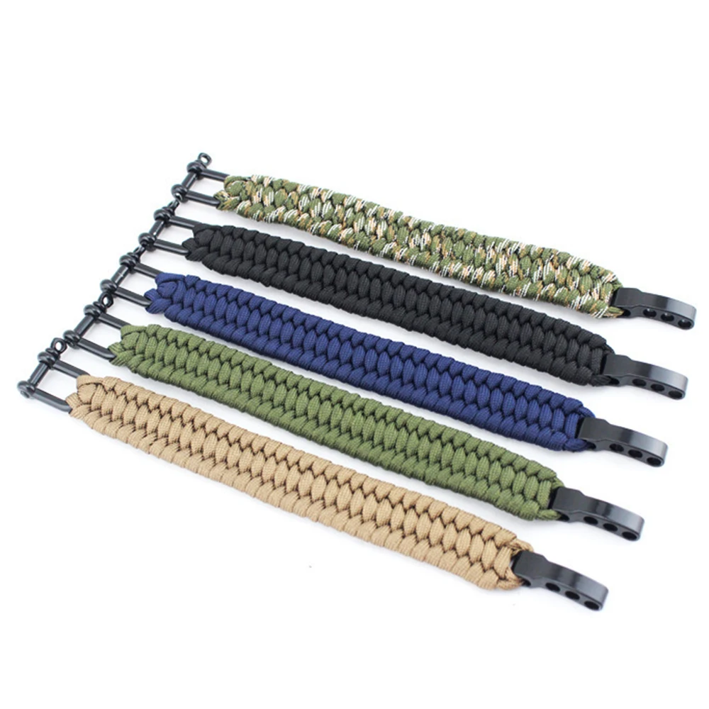 Eif Dock Outdoor Survival Paracord Nylon Rope Bracelet Survival Kit For Men Outdoor Emergency Survival Parachute Dropshipping