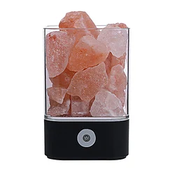 Salt lamp Himalayan crystal salt lamp with USB charging function natural negative ion air purification lamp bedside bedroom lamp