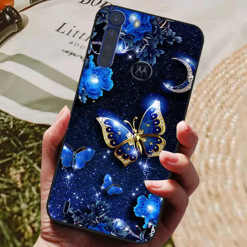 Funda trasera de silicona para Moto One Fusion Plus, Funda de teléfono para Motorola One Fusion +, fundas para Moto One Fusion, Funda de parachoques suave