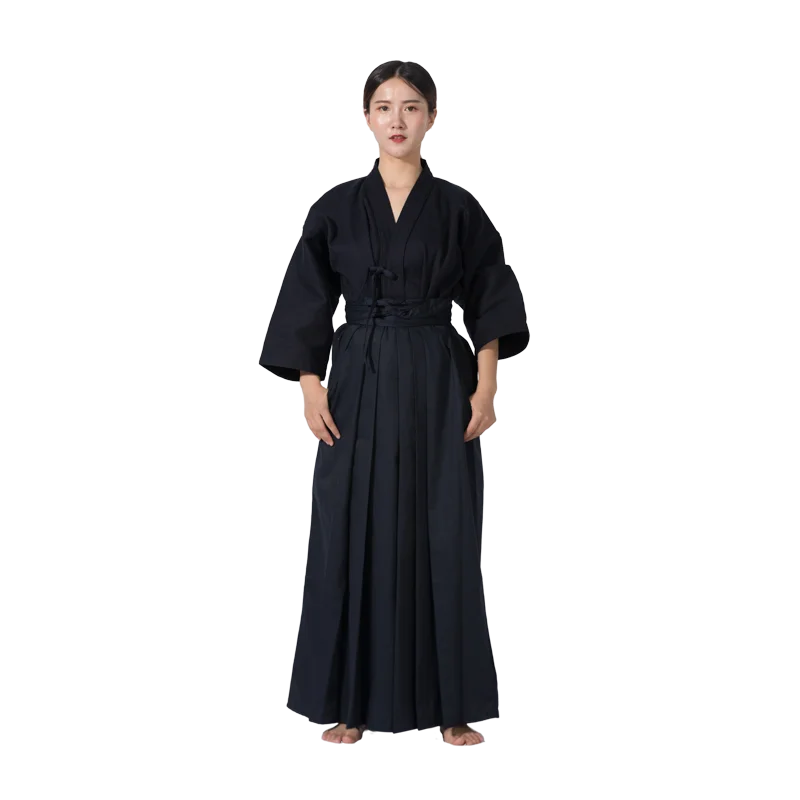 Uniformi Kendo Iaido Aikido di Formazione Concorrenza Vestito Kendo Kendogi Magliette e camicette Pantaloni Hakama Pantaloni Abbigliamento Sportivo