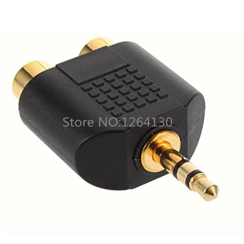 Aポイント2つの3.5オーディオアダプターダブルロータスマザーメスのレボリューション3.5オーディオプラグツーrca