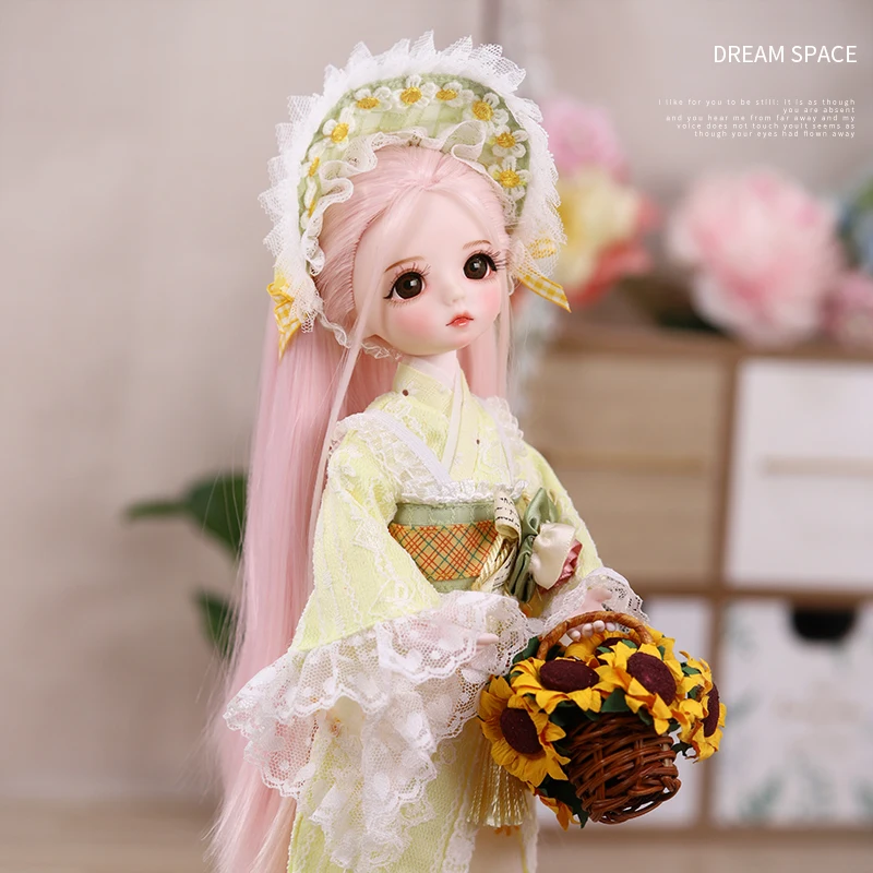 DBS DREAM FAIRY Doll 1/6 BJD Name by Magic Angel Mechanical Joint Body With Makeup Including Scalp Eyes Clothes Girls SD