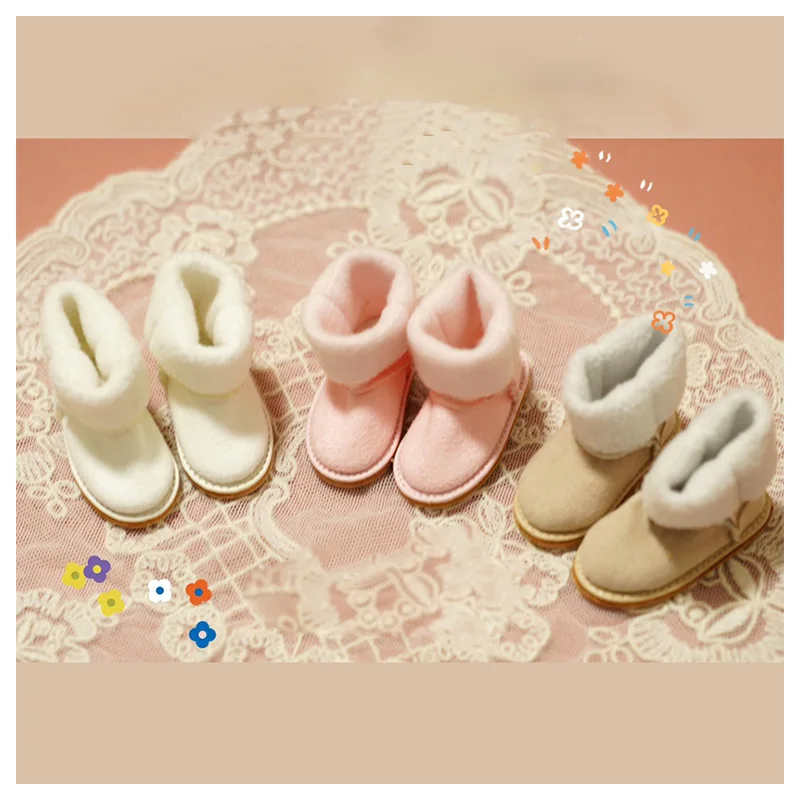 

1/6 BJD shoes doll snow boots 3 colors for 1/6 BJD shoes doll accessories winter boots for BJD dolls