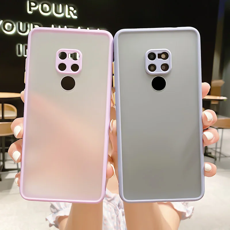 Silicone Cartoon Case For Huawei Mate 20 Cases Shockproof Matte Soft Edge Simple Candy Color Cover For Huawei Mate 20 TPU Case