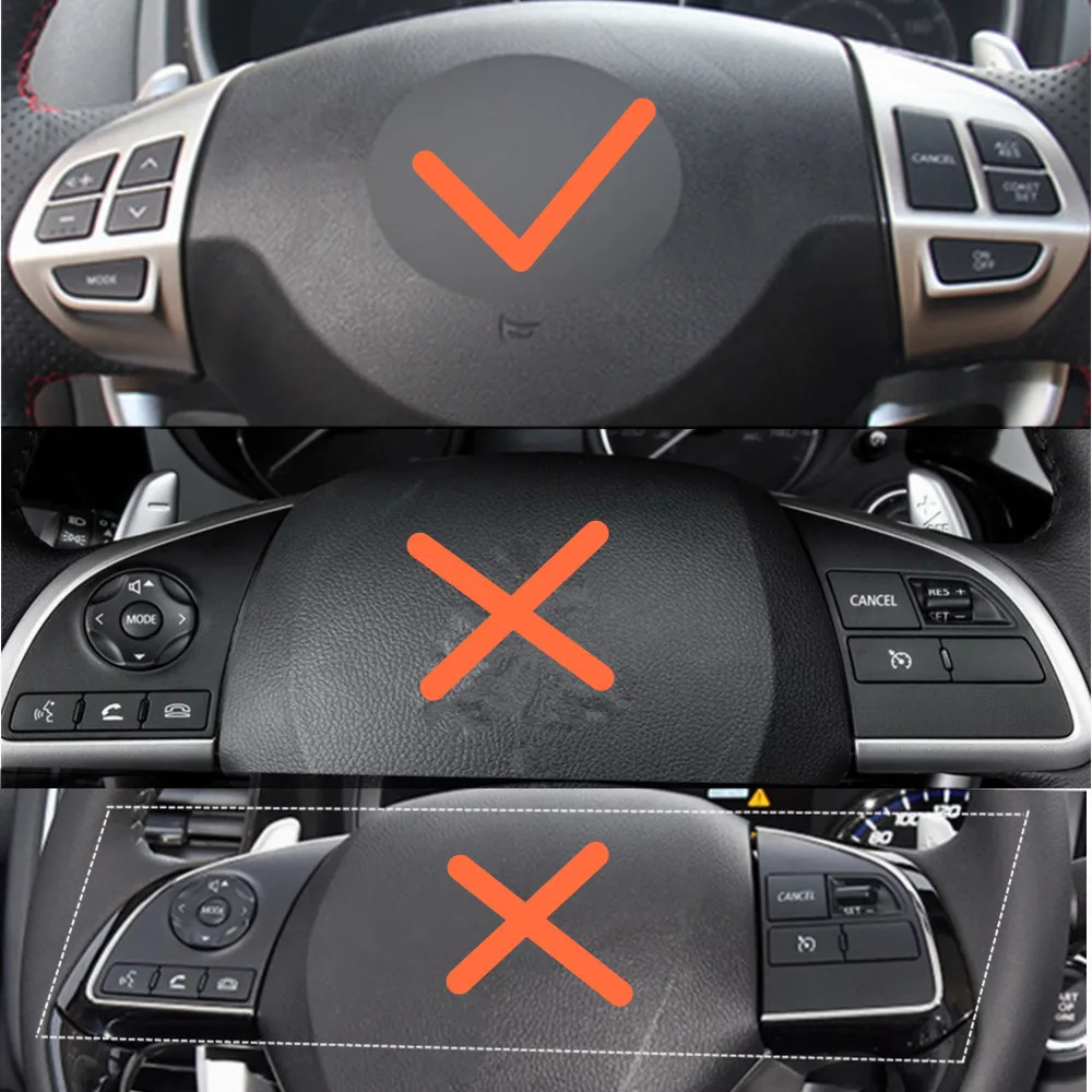 Car -styling buttons Sticker FOR Mitsubishi ASX Lancer Multi-function Car steering wheel control buttons Sticker