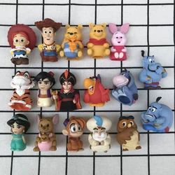 Genuine Bulk Toy Doll Pooh Bear Aladdin and The Magic Lamp Finger Puppet Ornaments Action Figure Model Toys