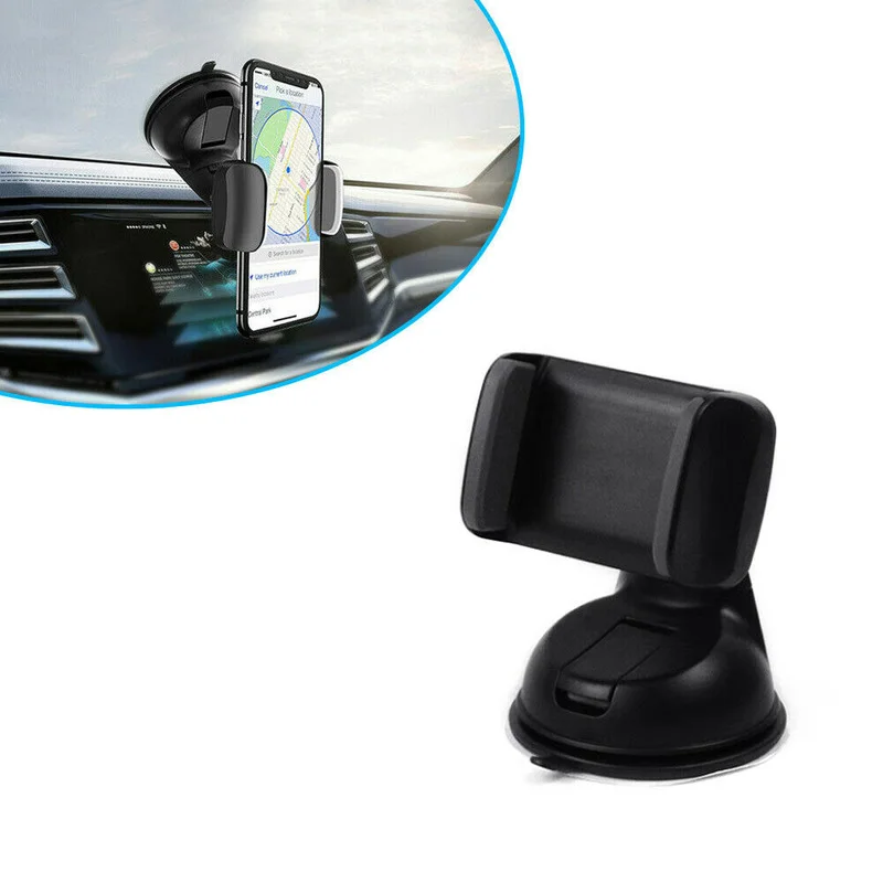 

360 Multifunctional Car Cell Phone Holder Stand Dashboard Suction Mount Windscreen Universal Black Interior Car Accessories