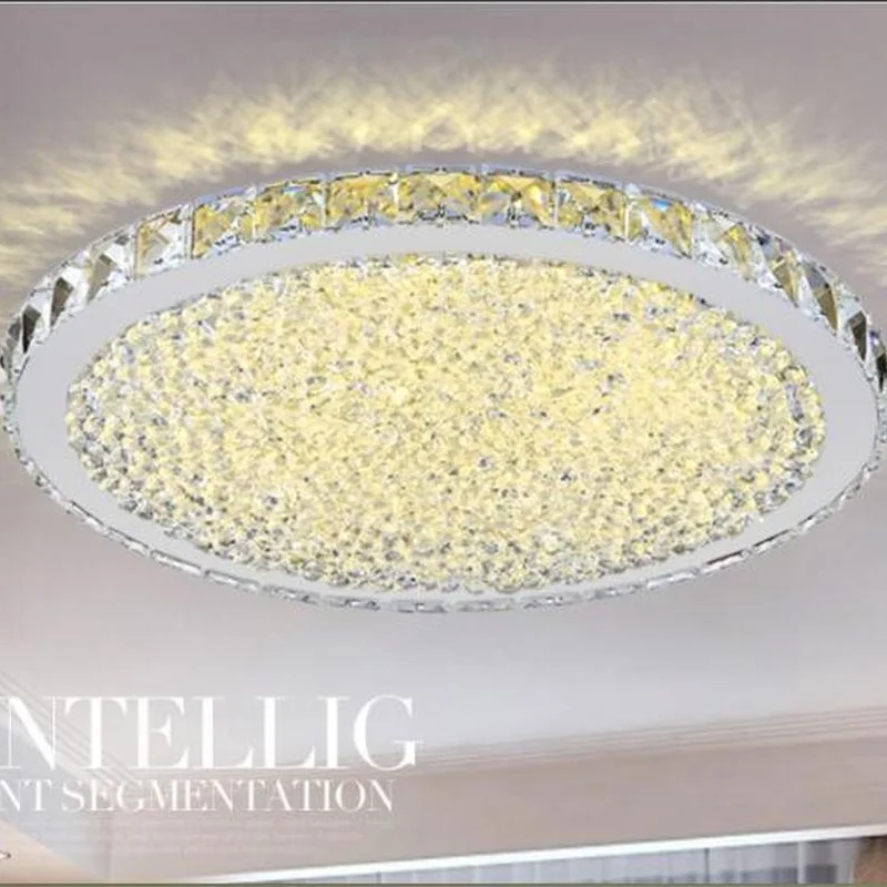 

Free shipping Fashion Luxury round led crystal ceiling light Ultrathin 6cm for living room 50%off