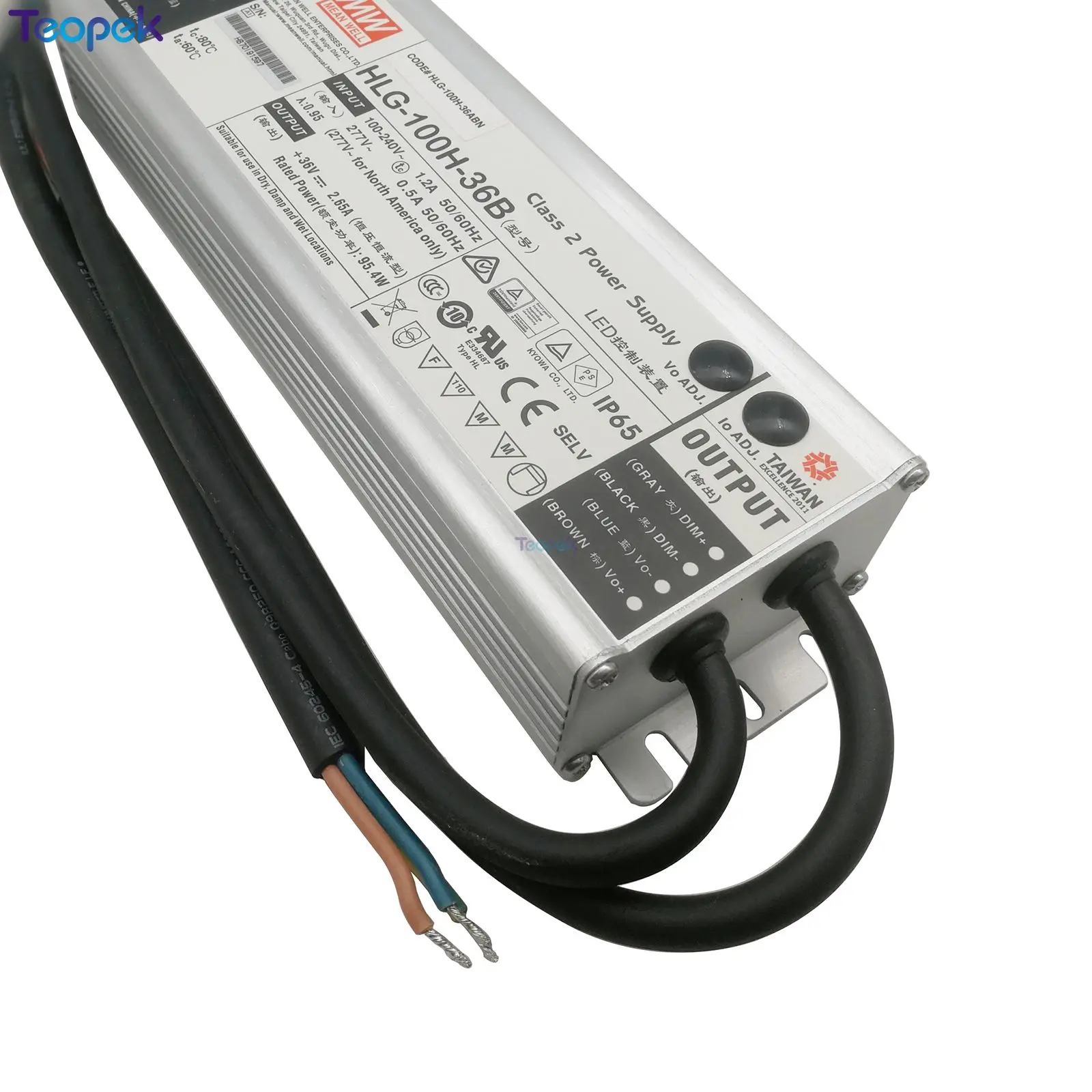 Original  MEAN WELL LPC-60-1400 HLG-100H-36B HLG-185H-C1400B Driver Power Supply For Cree CXB3590 CXA3050 LED