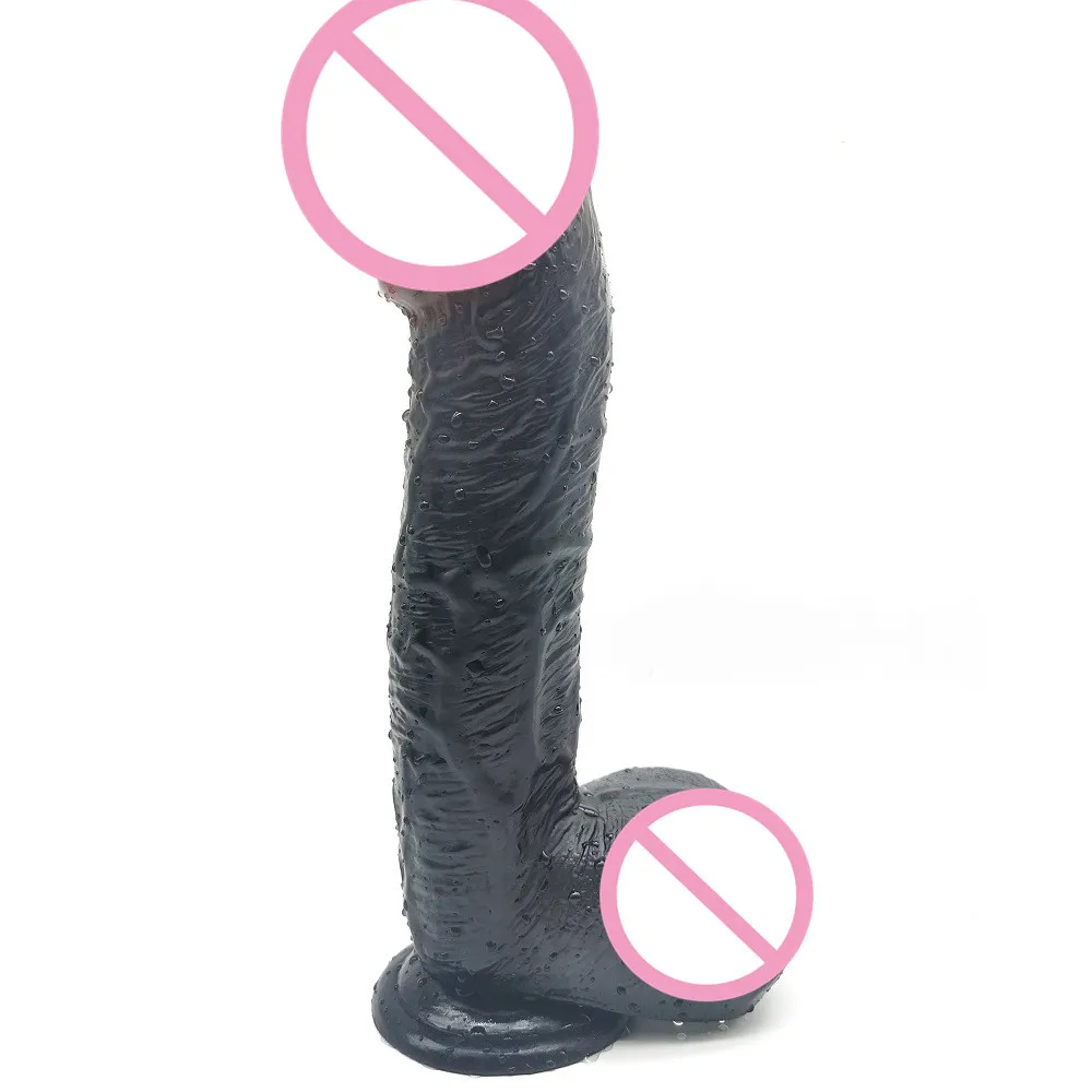 Black Giant Realistic Dildo with Strong Suction Cup Super Huge Dildos Big Glans Artificial Penis 6cm Thick Dick Adult Sex Toys