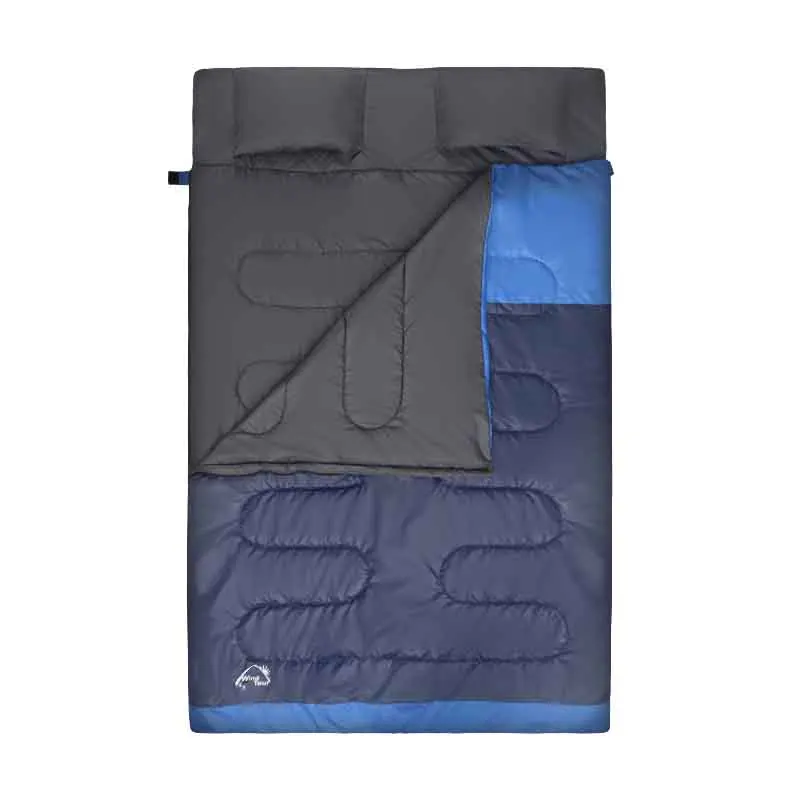 New Arrival Cotton Filling Outdoor 2 Person Double Sleeping Bag 3 Season Use Comfortable Warm Sleeping Bag