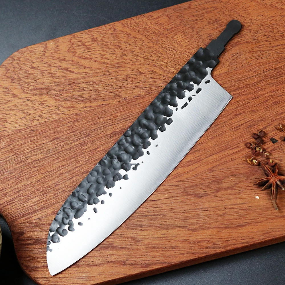 Cuchillo de cocina profesional forjado a mano, VG10, núcleo de acero, para Chef, en blanco