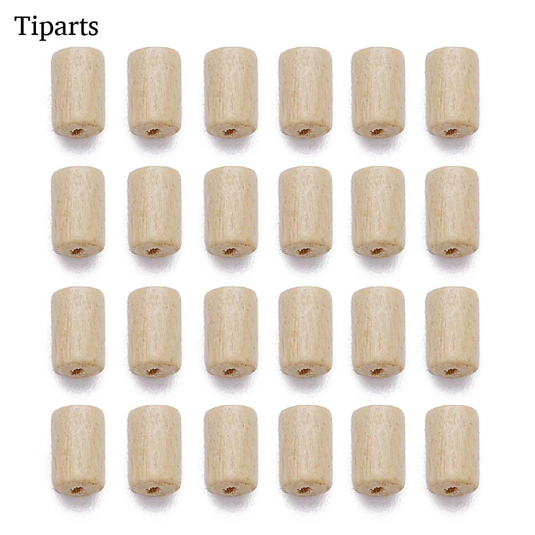 Wholesale 300pcs/lot Wooden Beads Cylindrical Shape Loose Spacer Column Wooden Beads For Diy Jewelry Makings Findings