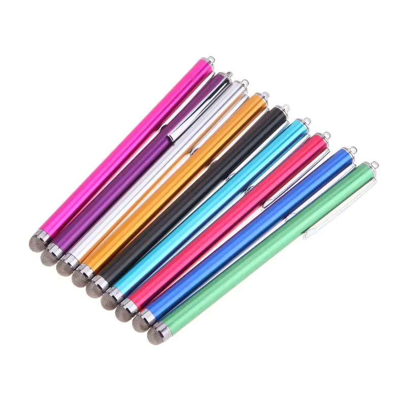 Touch Screen Pen Capacitive Pen Metal Mesh Micro-Fiber Tip Touch Screen Stylus Pens for iPhone iPad Samsung Tablet Phone