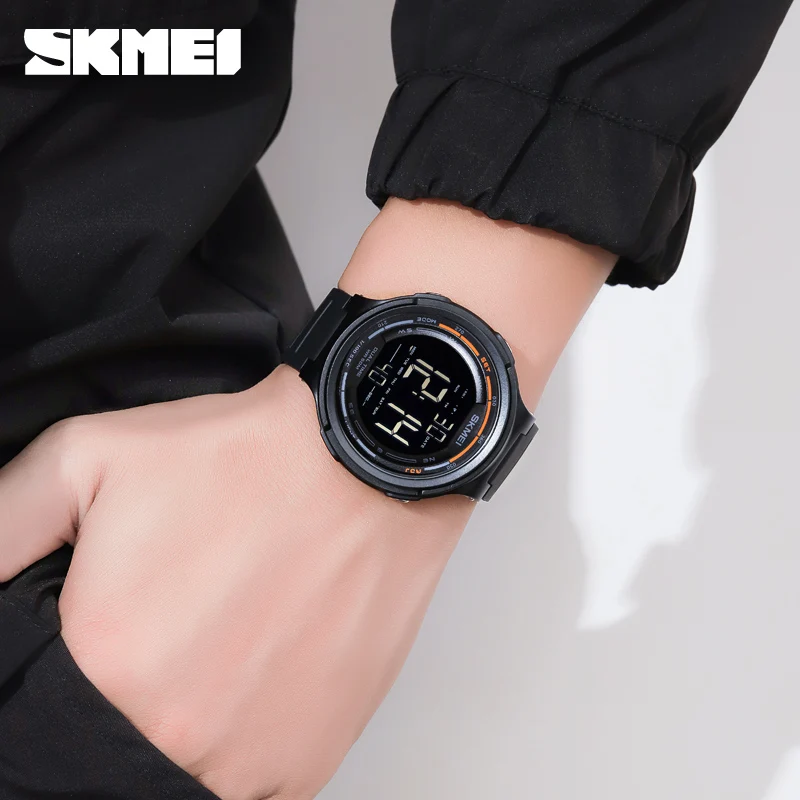 SKMEI 1841 Electronic Watch Men Sport Digital Movement Watch LED Light Waterproof 2Time Stopwatch Alarm Clock Relojio Masculino