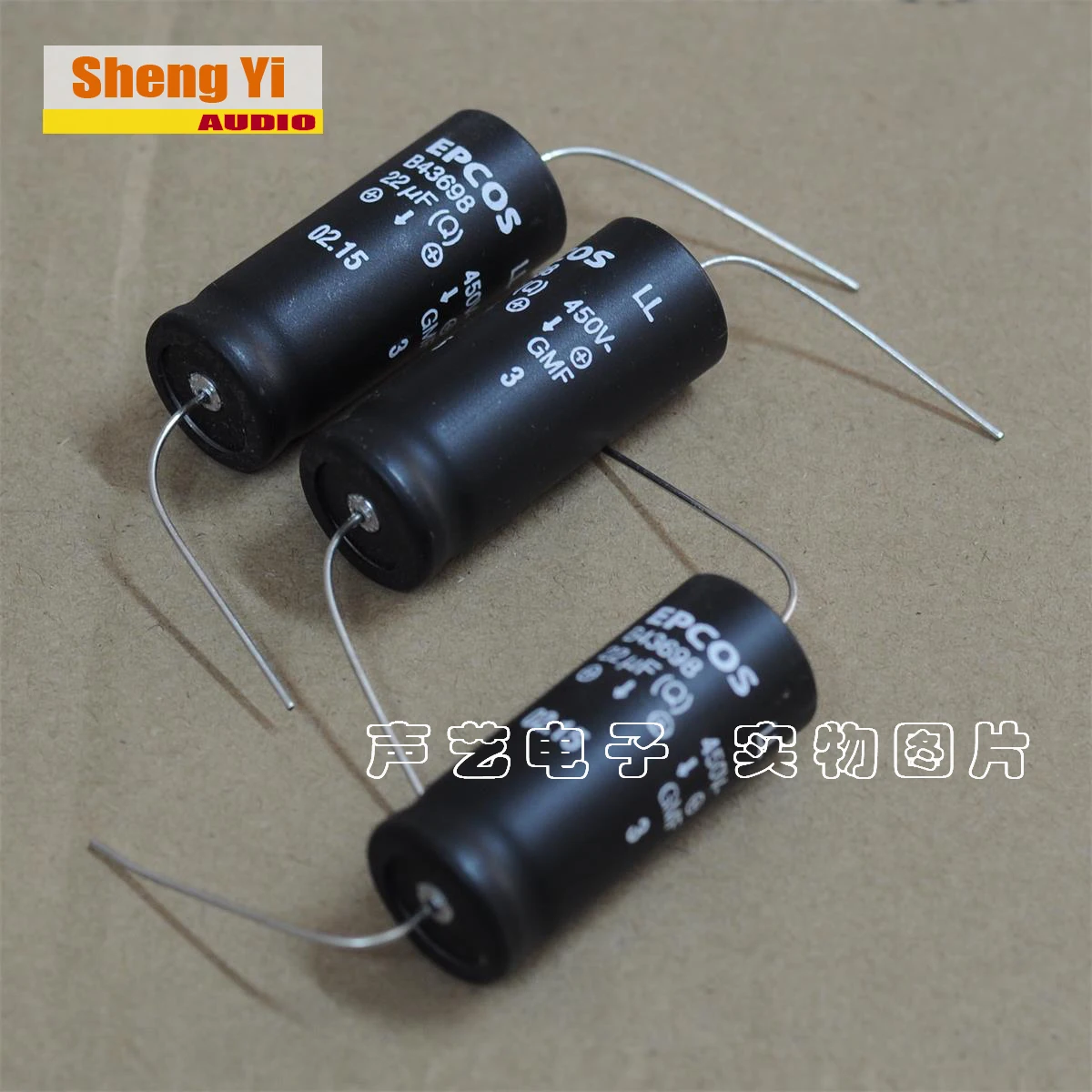 1pcs/1lot New original box axial SIMENS EPCS B43698 450V 22UF high voltage tube filter decoupling capacitor 14mmx30mm