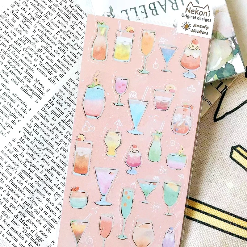 Słodkie ciasto Gelato naklejki estetyczne Scrapbooking materiał śmieci Journal naklejka dekoracyjna słodycze DIY zapasy rzemieślnicze biurowe