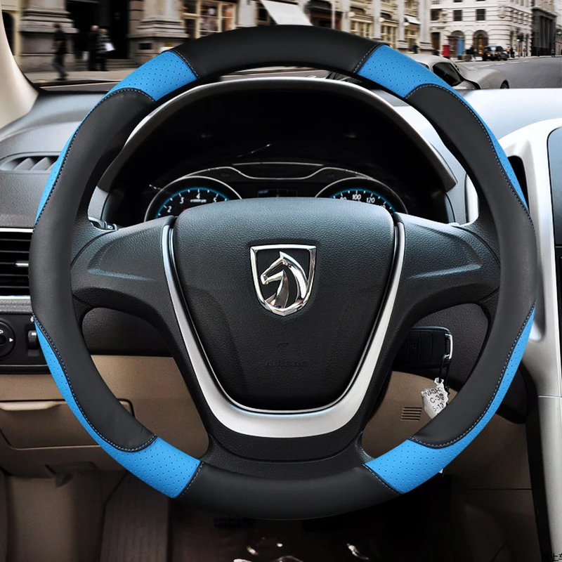 Car Steering Wheel Cover Cars Steer Wheel Protective Cover Seat Cubre Volante Punto Car Decoration For Megane 2,Compass Funda