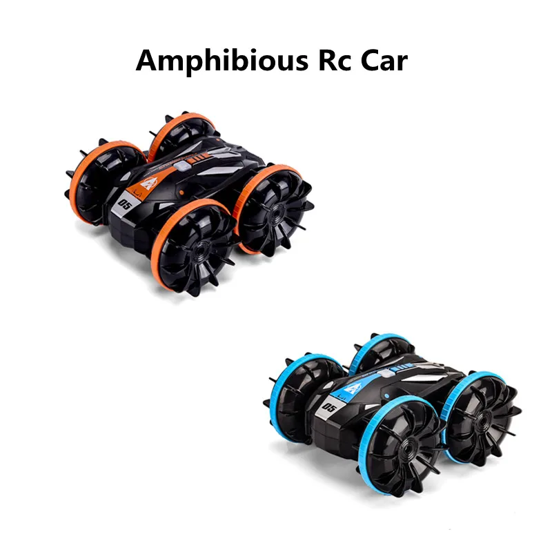 1:24 RC Stunt Car  Waterproof Deformation Stunt RC Boat RC Vehicle  2.4G 4WD 2-in-1  RC Cars Toys For Children