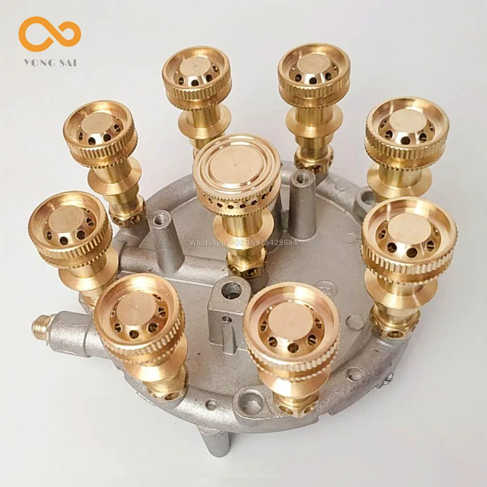 Fire Stove Accessories Nine Vents Stove Head Stir-Fried Burner Natural Gas Stove Head Modification Parts