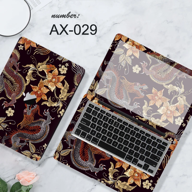 Dragon pattern Laptop Skin Notebook Sticker for Macbook Pro 13 with Touch Bar A1706 A1989 A2159 / pro 13 A2289 / A1502 A1425