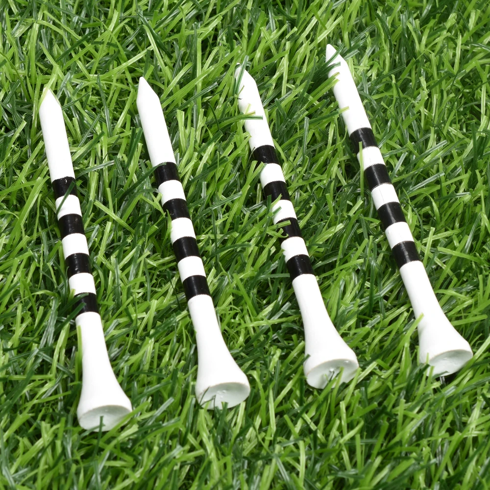 Professional Bamboo Golf Tees With Black Stripe Mark Scale 70mm 83mm Golf Accesories 2 size Golf Bamboo Tee