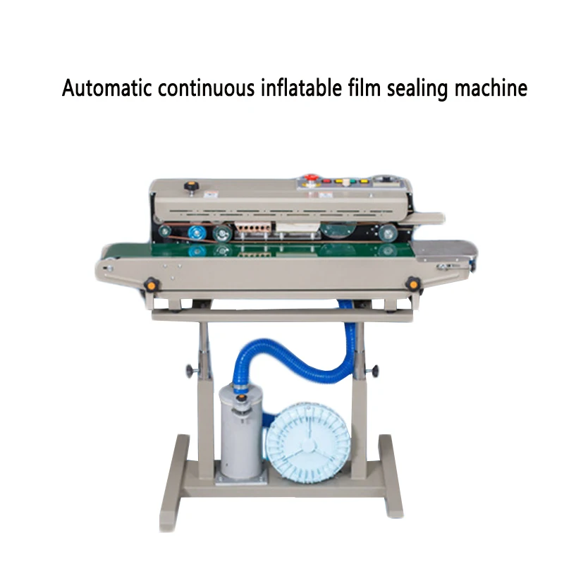 Máquina de sellado DBF-1000, máquina de sellado de película inflable continua automática, máquina de envasado de soplado de pan y patatas fritas de alimentos